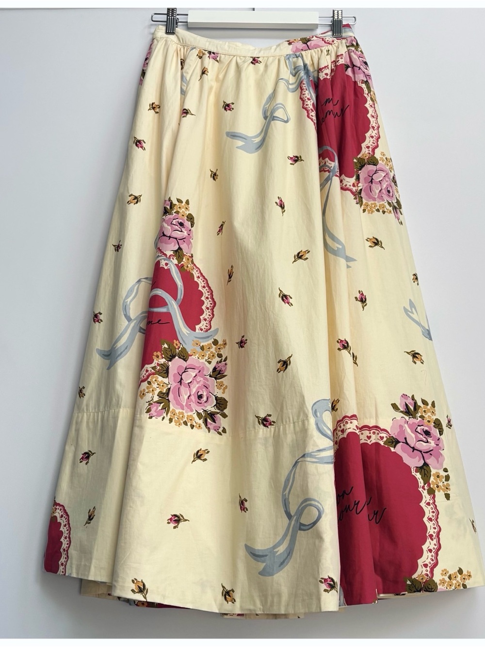 NWT Anthropologie Maeve Jacie Poplin Vintage Heart Floral Print Maxi Skirt S - Picture 12 of 17